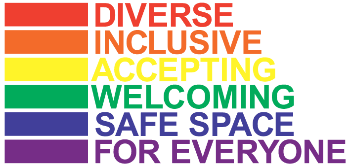 Diverse Rainbow Diverse Inclusive Accepting Welcoming Safe Space For Everyone