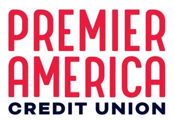 Premier America Credit Union" logo with red text for "Premier America" and navy text for "Credit Union".